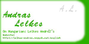 andras lelkes business card